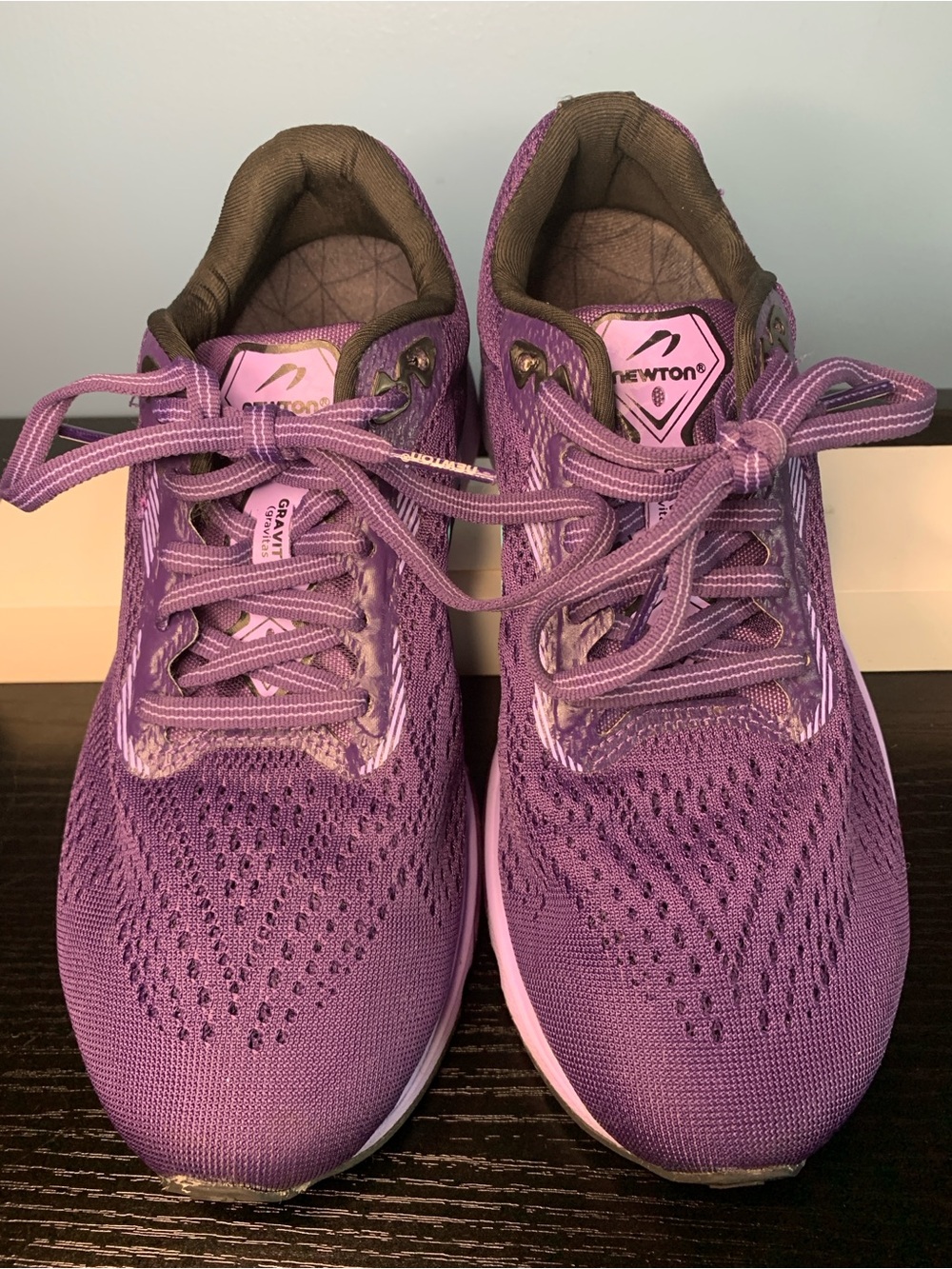 Newton Gravity 13 Purple Lace-Up Athletic Running Shoes